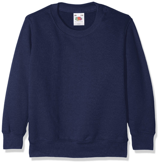 FOTL Kids Classic Set In Sleeve Sweat - Navy Blue - 12-13