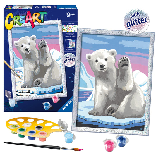 CreArt Paint by Numbers - Pawesome Polar Bear