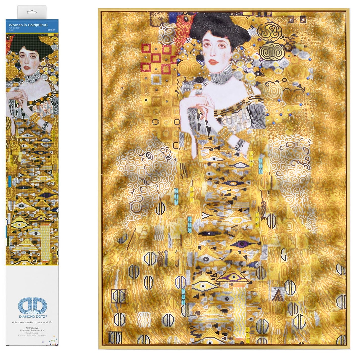 WOMAN IN GOLD - Diamond Painting Kit: Woman in Gold (Klimt) - Diamond Dotz