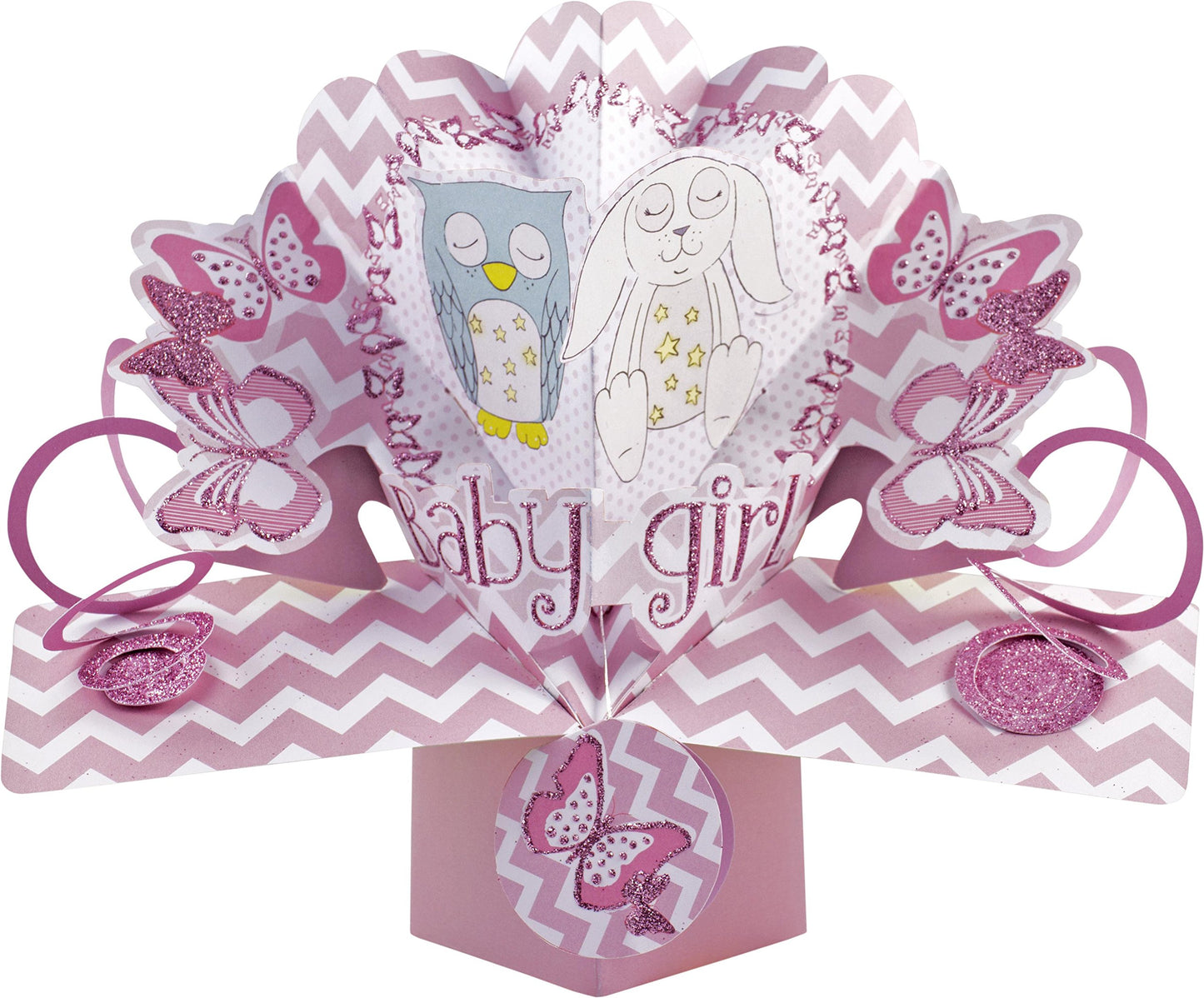 Baby Bedtime Buddies Girl Pop Up Card