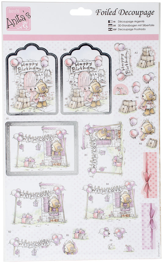 Foiled Decoupage - Birthday Surprise