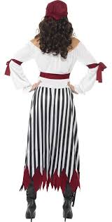 Smiffy's Pirate Lady Costume, Black & White