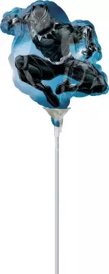 Black Panther Mini Shape Foil Balloon (Inflated Stick Included)