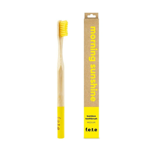Bamboo Medium Toothbrush Morning Sunshine