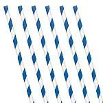 Amscan Striped Paper Straws 24 Count (Yellow Sunshine)