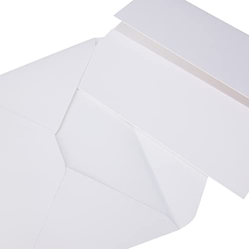 Papermania 5 x 7-inch 300 GSM Gate-Fold Card Blanks and Envelopes, Pack of 10, White