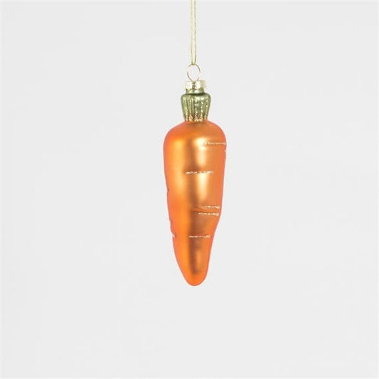 Sass & Belle Winter Veggies Carrot Shaped Bauble Orange