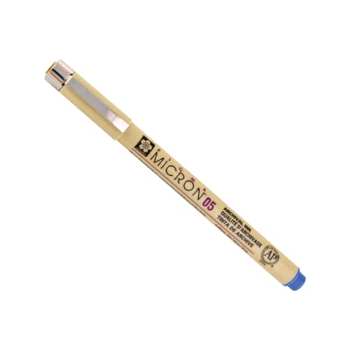 Sakura  Pigma Micron Pen 05, 0.45mm, Blue, Plastic