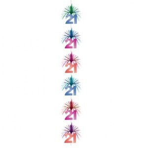 Amscan The Party Continues Cascade Column Decoration 21st