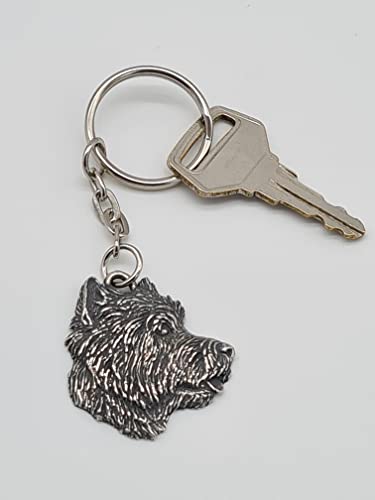 Pewter Westie Dog Keyring