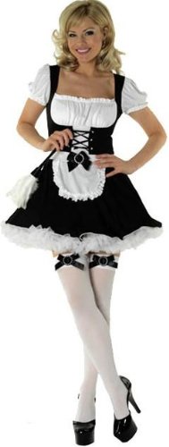 Ladies Fancy Dress Sexy Maid Costume