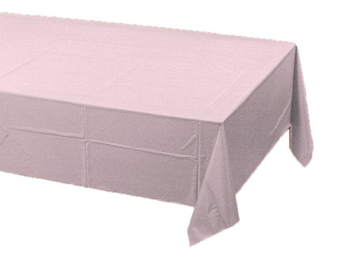 Creative Party Plastic Lined Polytissue Tablecover Classic Pink