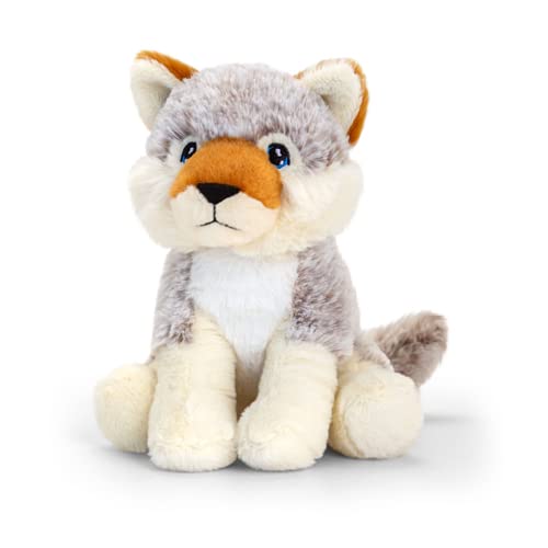 Keel Deluxe Paws Plush Cuddly Soft Eco Toys 100% Recycled (Wolf)