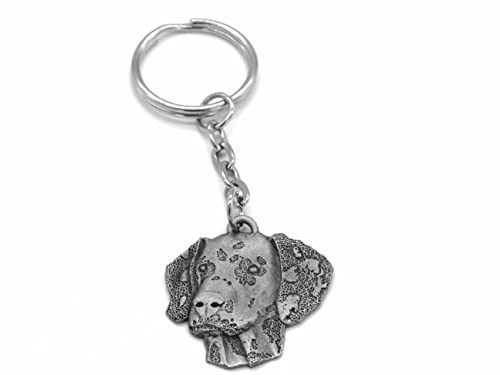 Pewter Dalmatian Dog Keyring