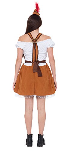 Bristol Novelty German County Bar Girl Costume, Size 10-14