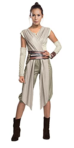 Rubie's Women's Star Wars Force Awakens Rey Deluxe Costume, Small, (USA 6 - 10), BUST 36 - 38", WAIST 27 - 30", INSEAM 29"