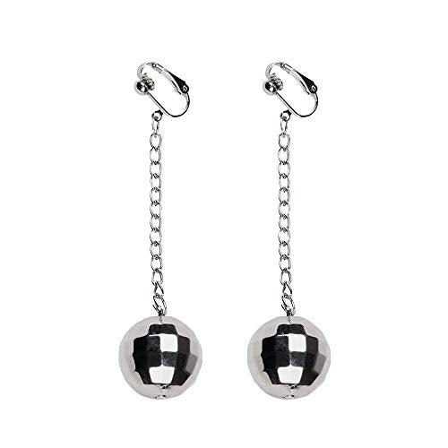 Boland Disco Ball Earrings, Silver