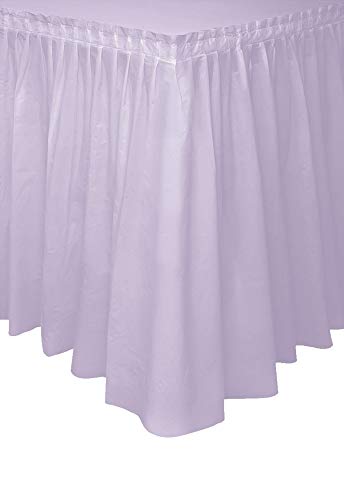 Ivory Plastic Table Skirt, 29' x 14ft.