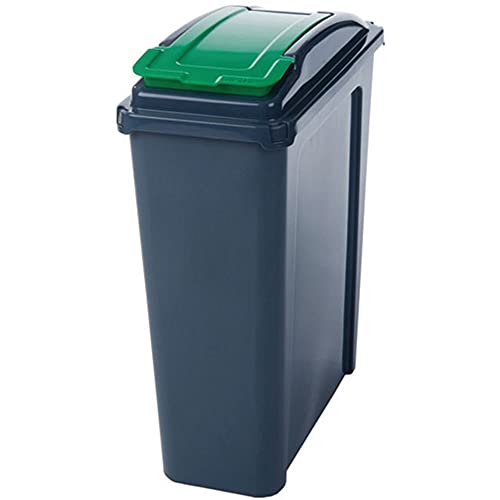 VFM 384284 Recycling Bin with Lid, 25 L, Green