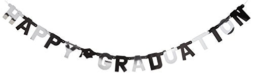 Amscan Happy Graduation Letter Foil Banner 1.8m x 20cm-1 Pc