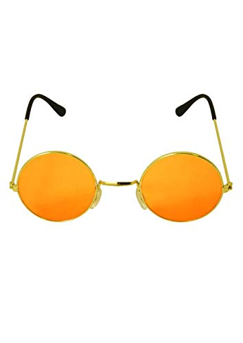 Orange John Lennon Style Glasses