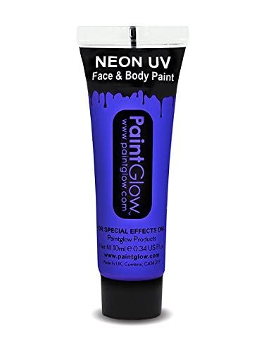 PaintGlow, Neon UV Face & Body Paint, Yellow, 13ml