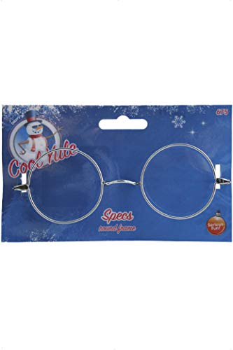 Smiffy's  Silver Wire Framed Santa Specs Costume Accessory (US)