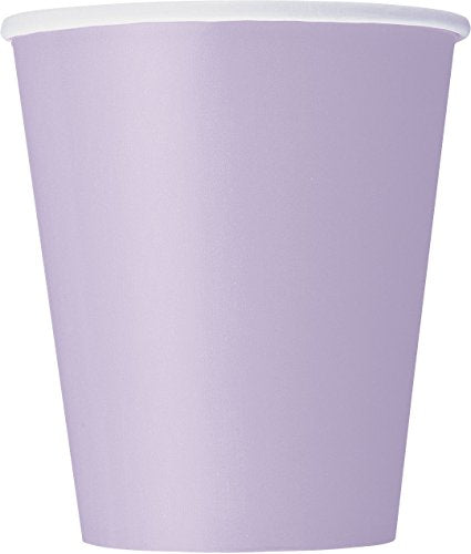 Unique Party - 9oz Lavender Paper Cups, Pack of 8