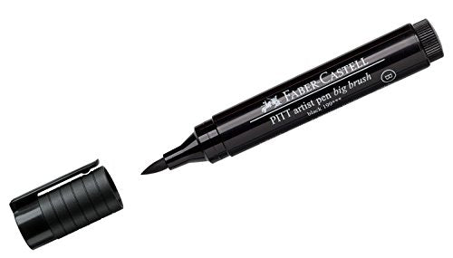 Faber-Castell Pitt Artist Pen Big Brush India Ink Pen - Colour 199 Black 167699