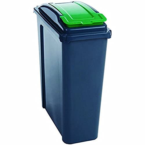 VFM 384284 Recycling Bin with Lid, 25 L, Green