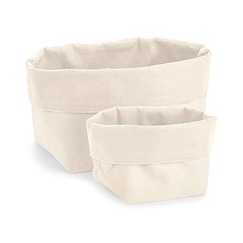 Westford Mill W572 Reversible Canvas Organiser - Natural - M