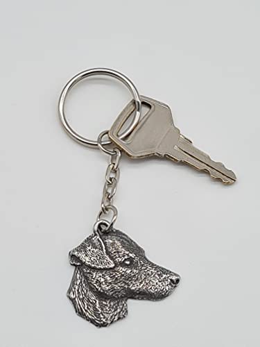 Pewter Jack Russell Dog Keyring