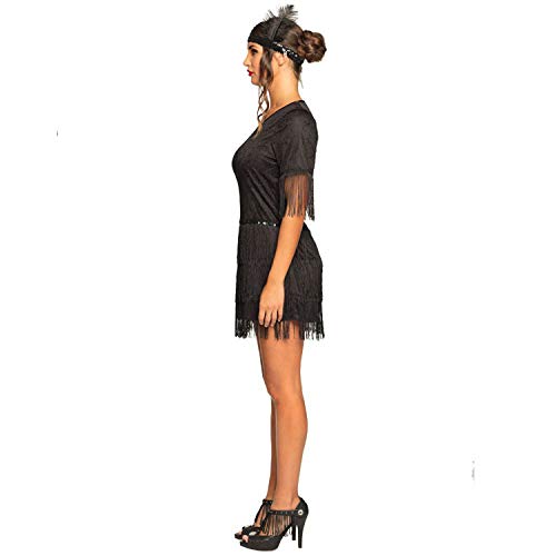 Boland - Darcy Flapper Costume (Dress and Headband), Black,