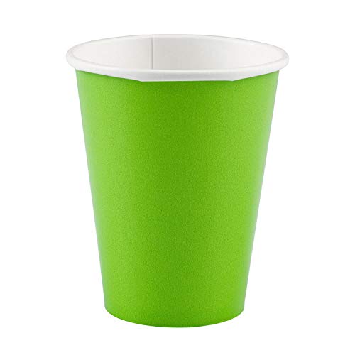 Amscan Kiwi Green Paper Cups 266ml-8 Pcs, 8 Count (Pack of 1)