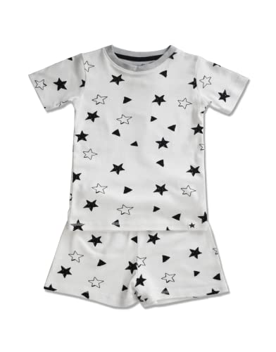 jammie Doodles White Star Short Sleeve PJ 5 - 6 Years Pyjamas Set