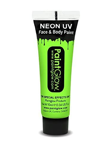 PaintGlow, Neon UV Face & Body Paint, Yellow, 13ml