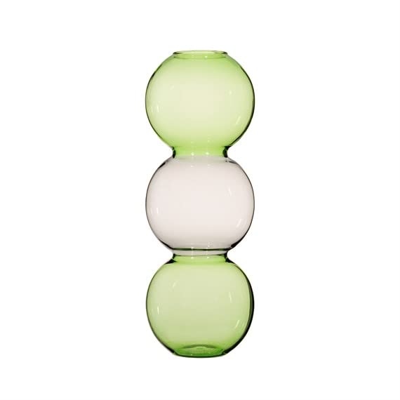 Sass & Belle Triple Bubble Vase Grey & Olive