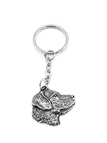 Pewter Labrador Dog Keyring