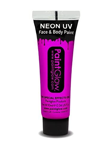 PaintGlow, Neon UV Face & Body Paint, Yellow, 13ml