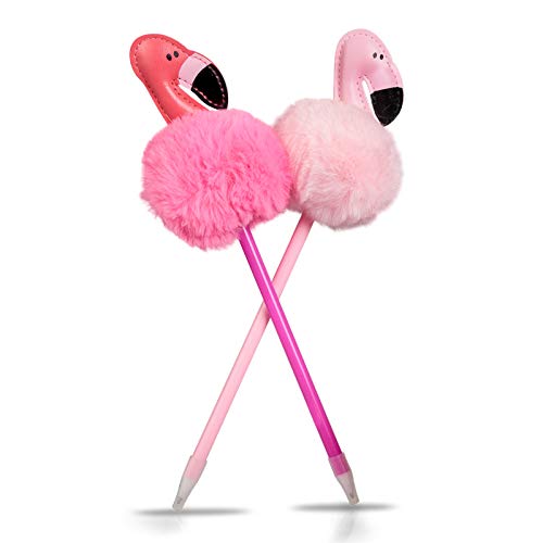 Tobar Flamingo POM Pen, 2 Count (Pack of 1)