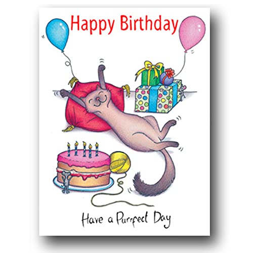 Compost Heap "Happy Birthday Purrrfect Day"  & Envelope