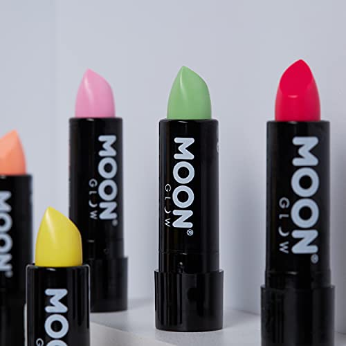 Neon UV Lipstick by Moon Glow - Bright Neon Coloured Lipstick - Glows under UV