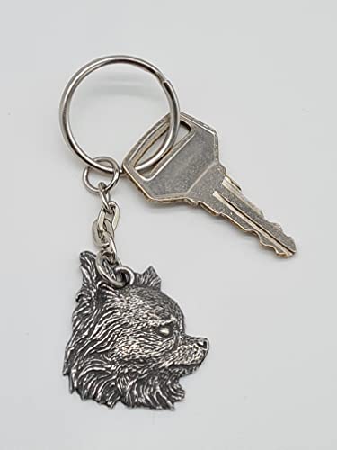 Pewter Cavalier King spaniel Dog Keyring