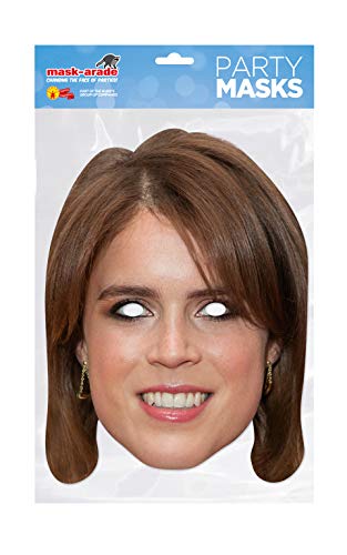 Official Licensed Princess Eugenie Card Cutout Face Mask with Elastic String attached
