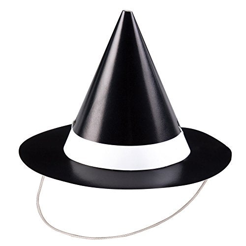 Unique Party - Mini Witch Halloween Party Hats, Pack of 8