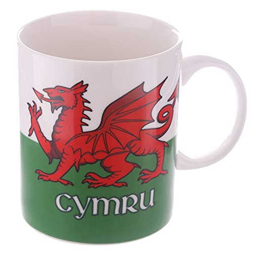 Welsh Dragon Cymru Porcelain Tea Coffee Mug