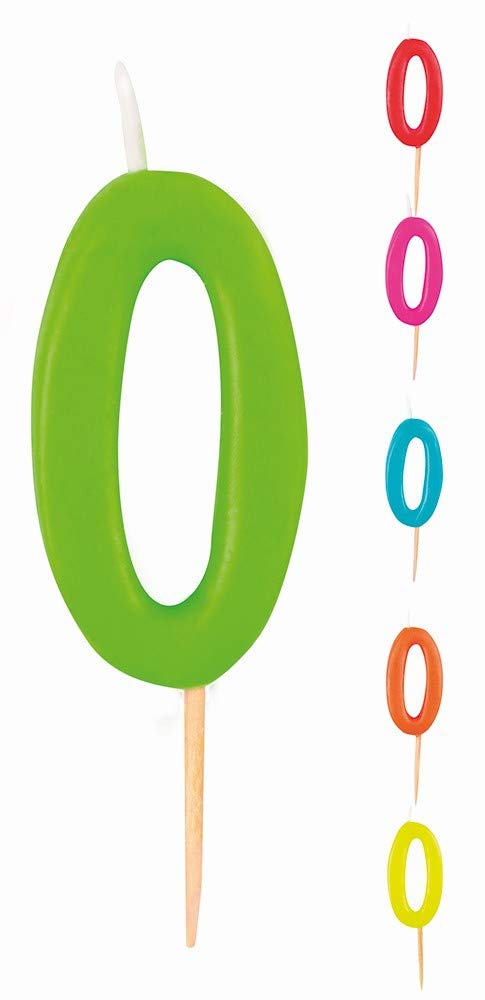 Boland Pick Candle 7 cm Assorted Colours No. Zero