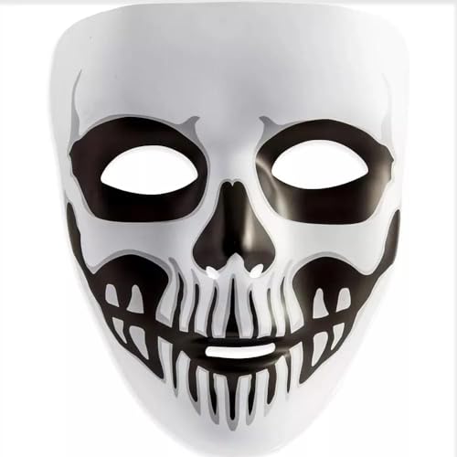 Amscan Adult Plastic Black & Bone Horror Skull Mask