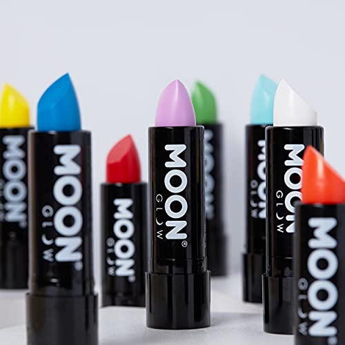 Neon UV Lipstick by Moon Glow - Bright Neon Coloured Lipstick - Glows under UV