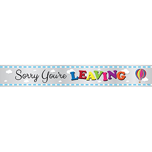 Unique Party 12ft Foil Sorry You're Leaving Banner